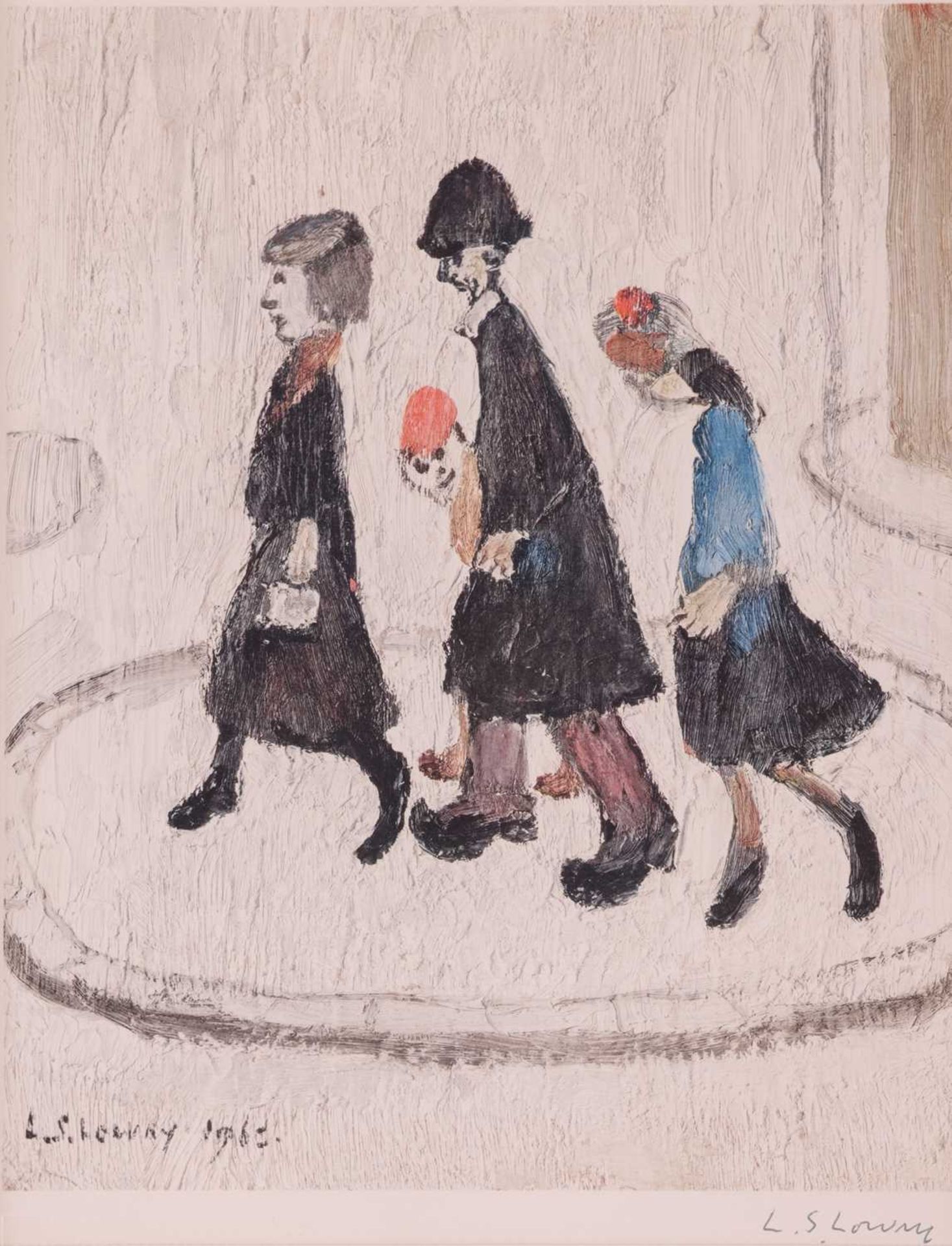 L.S. Lowry (1887 - 1976), The Family, signed in pencil (lower right) and with Fine Art Trade Guild b - Image 3 of 10