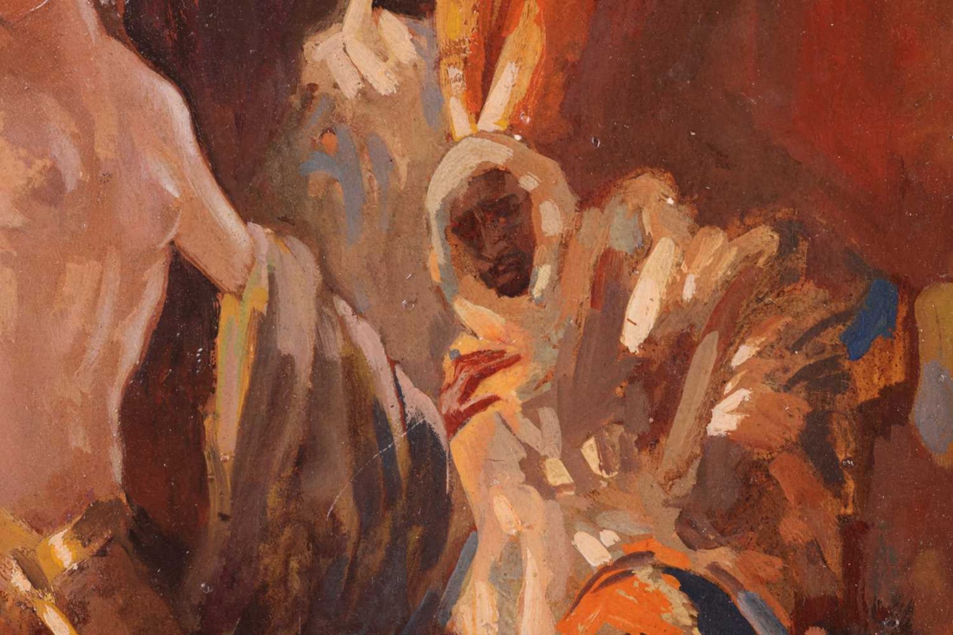 Hal Hurst (1865 - 1938), Dancing Girl, signed 'Hal Hurst' (lower left), oil on canvas, 41.5 x 33 cm, - Bild 10 aus 10