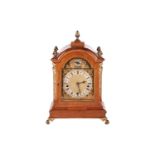 An early 20th-century W&amp;H (Winterhalter &amp; Hoffmeister) 8-day triple train mantel clock with 