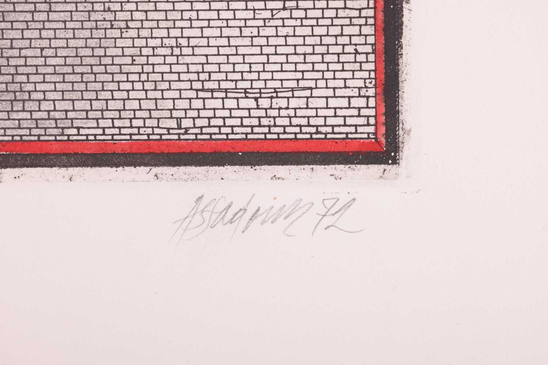 Assadour Bezdikian (Lebanese/French, b.1943), 'Eclipse', signed and dated in pencil 'Assadour 72' an - Image 5 of 11