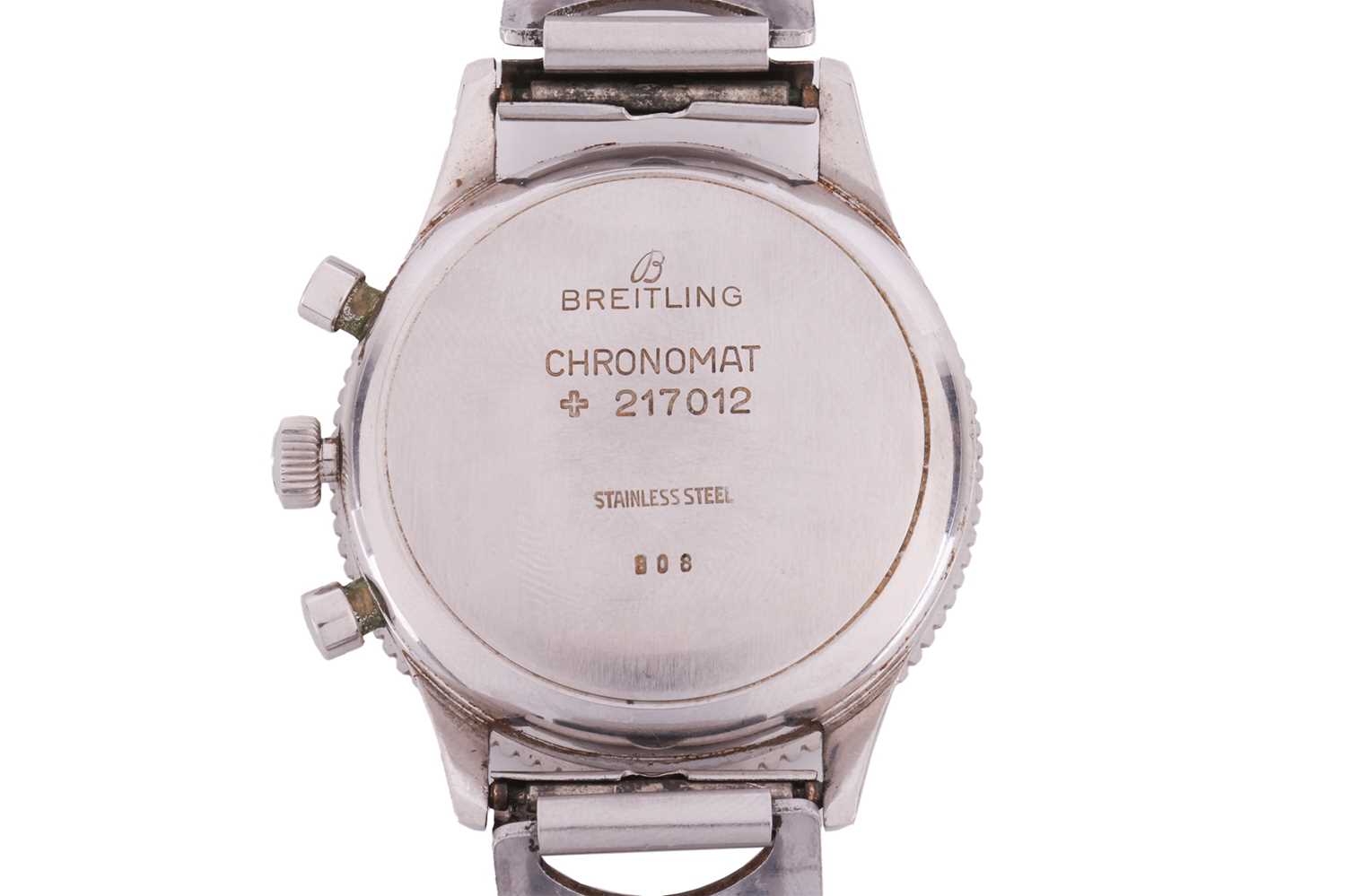 A Breitling Chronomat 808 Venus 175 black dial 1960’sModel: 808 - 217012Serial: 1074937Year: 1960'sC - Bild 4 aus 7