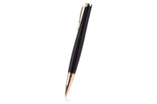 Montblanc - a Virginia Woolf ballpoint pen from the Writer's Edition collection, of wavy design, the