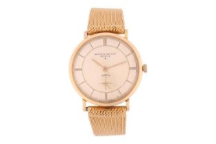 A Baume & Mercier Geneve 18ct gold dress watch. Model: 3568 Serial: 147653 Case Material: 18ct