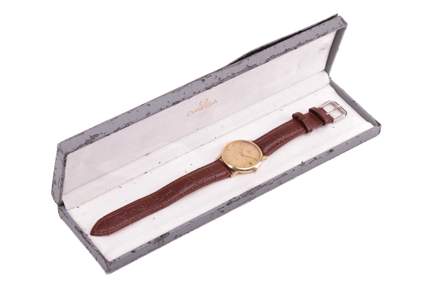 An Omega De Ville 18ct gold dress watch. Model: 196.2432 Serial: 54272728 Year: 1993 Case Material:  - Bild 3 aus 4
