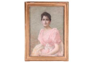 Clothilde Fournier (French, 19th century), Half-length portrait of Marie Du Demaine, circa 1884 (