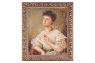 Jeame? Schwerer (Early 20th Century), Portrait of a Lady, signed 'Jeame Schwerer 1907' (lower left),