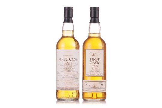 Two bottles of First Cask Whisky: a Blair Athol Highland Malt Whisky, 26yr, 1976, 46%, 70cl, Cask no - Image 1 of 9