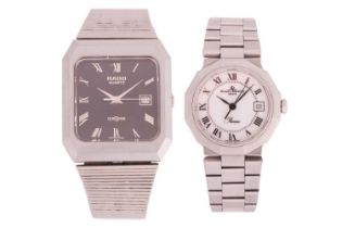 Two Wristwatches Comprising; A Baume & Mercier Riviera Quartz Ladies Wristwatch Model: A5221 Serial: