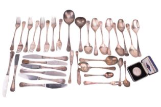 A collection of items, comprising a matching cutlery set by Robbe & Berking - Flensburg with '800'