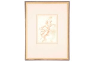 18th century Italian School, Allegorical figure with grapes, pen and wash on paper, 20 cm x 14 cm