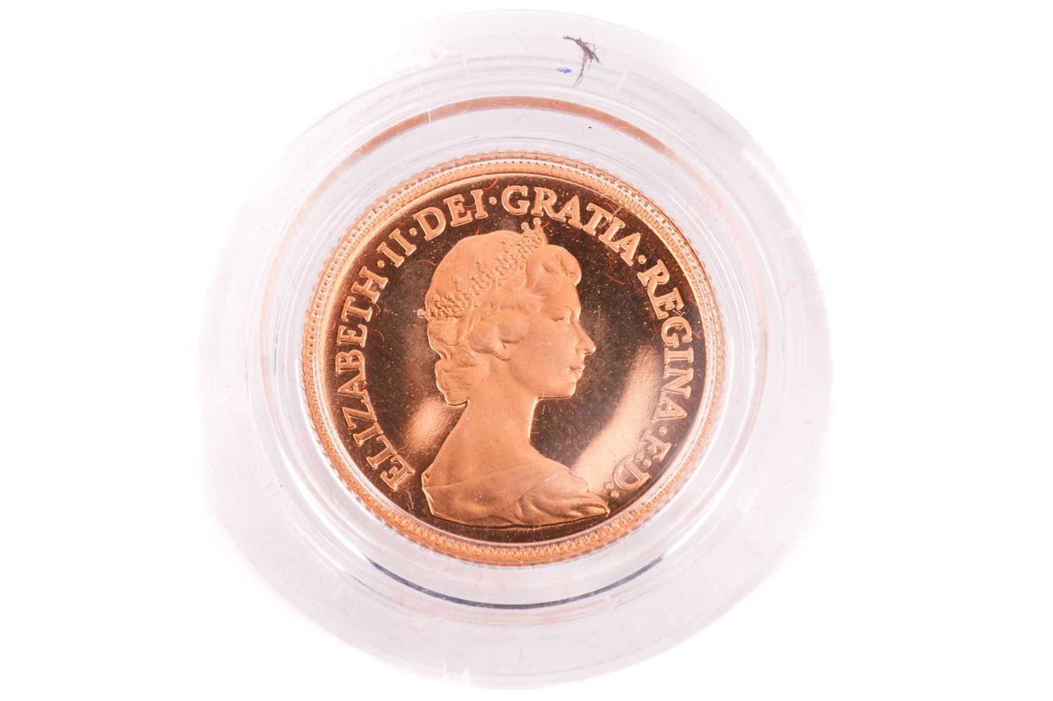 A 1980 Elizabeth II Proof half-sovereign, cased and uncirculated. - Image 2 of 4