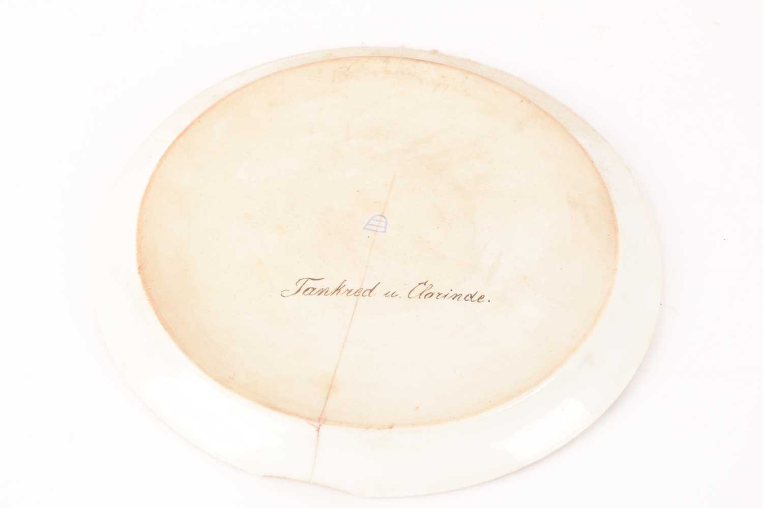 A pair of Royal Vienna-style porcelain cabinet plates, one depicting Tancredi and Clorinda and the o - Image 13 of 15