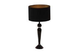 Fendi, a black-cased glass contemporary table lamp, 87 cm highThe lamp has not been tested to be wor