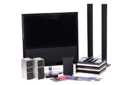A Bang &amp; Olufsen 'BeoVision 11' television and stand (38" screen), together with a B&amp;O Beoco
