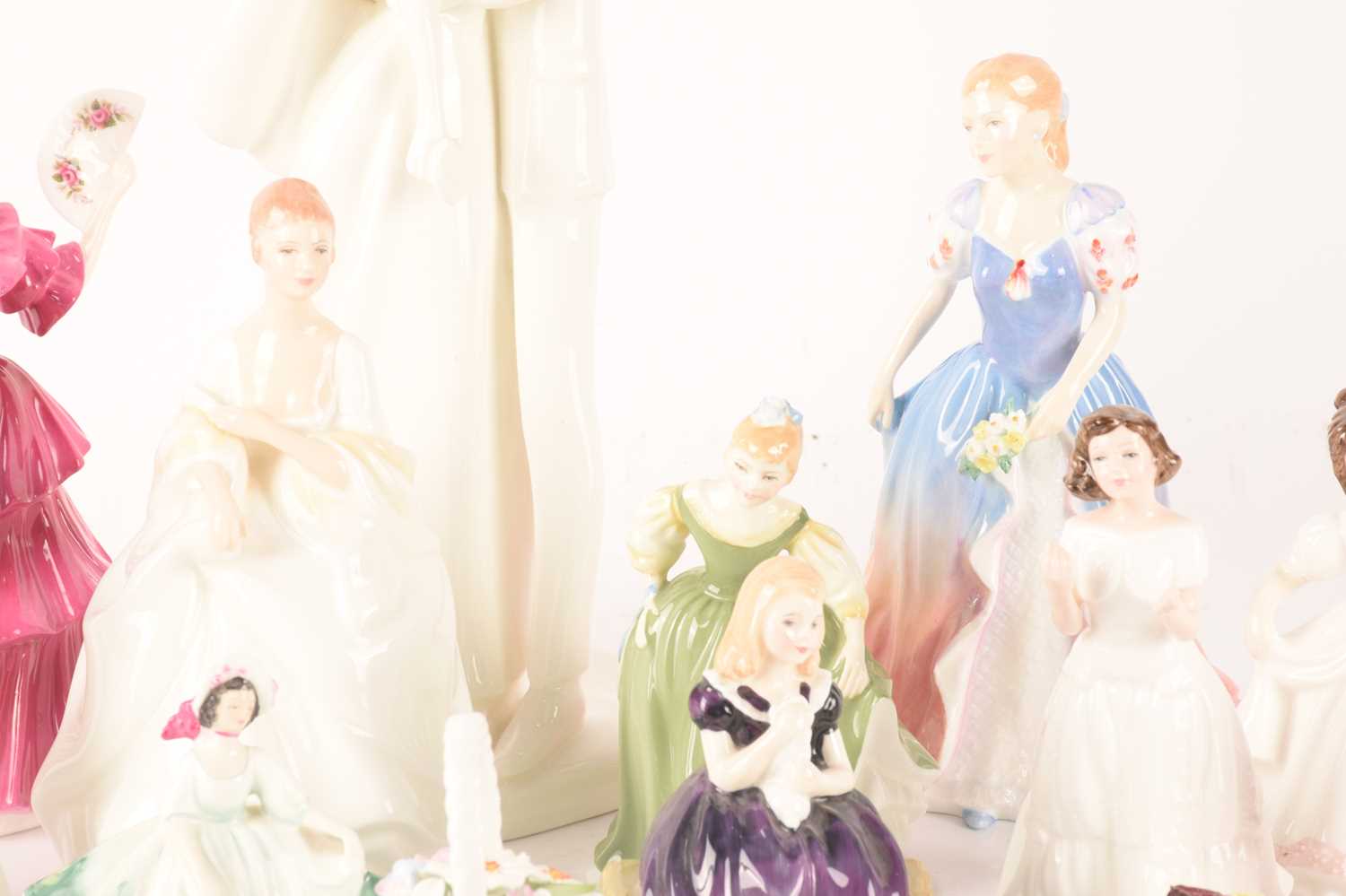 A collection of Royal Doulton 'Pretty Ladies' comprising, Wedding Day, Megan, Pamela, Jennifer, Fair - Image 5 of 30