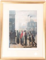 After L.S. Lowry (1887-1976), 'Salford Street Scene', a limited edition print, numbered 718/850,