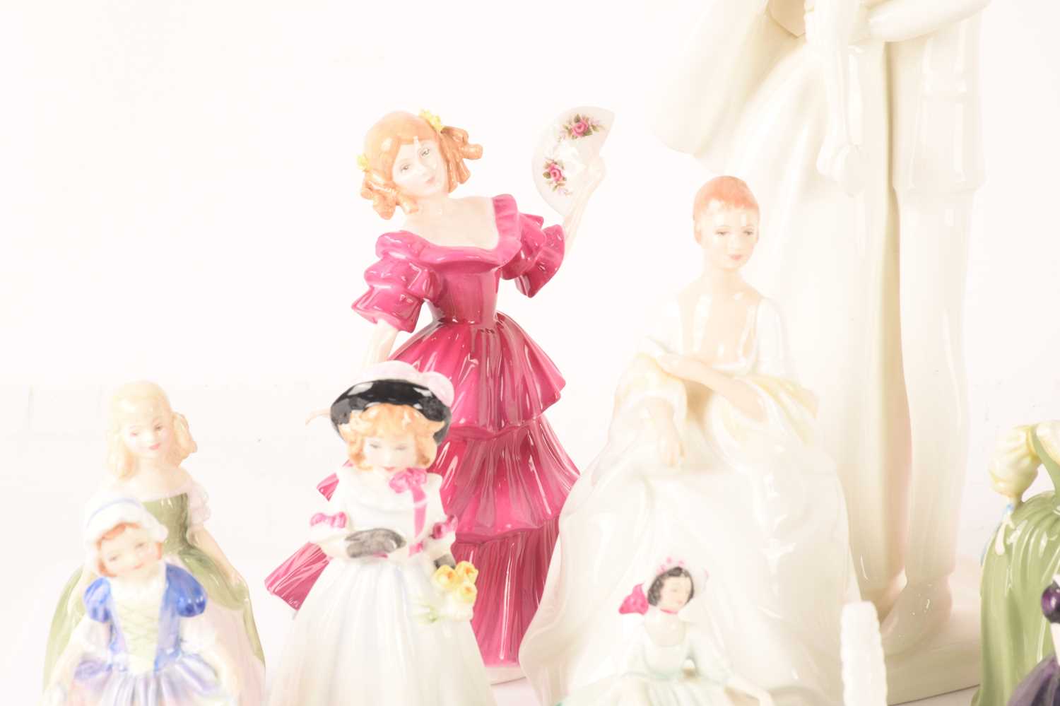 A collection of Royal Doulton 'Pretty Ladies' comprising, Wedding Day, Megan, Pamela, Jennifer, Fair - Image 4 of 30