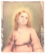 Georgina Ball Hughes (1828-1911), a watercolour study of The Heavenly and Earthly Trinities by Barto