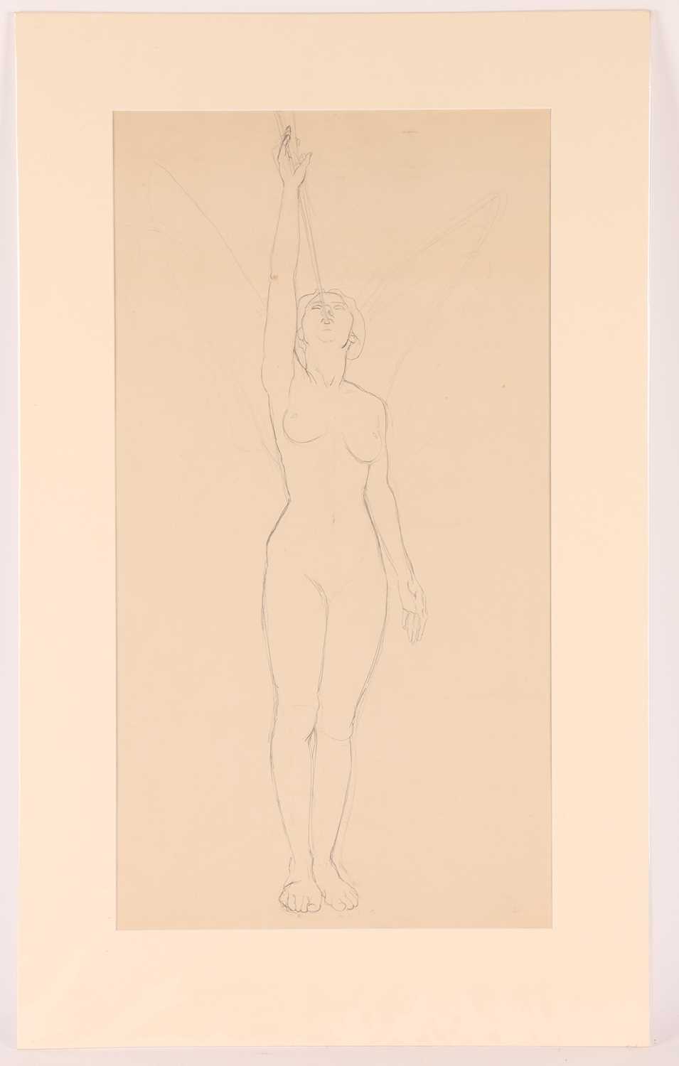 Clifford Hall (1904 - 1973), Study of a seated female nude, signed 'Clifford Hall' in pen (top right - Image 3 of 11