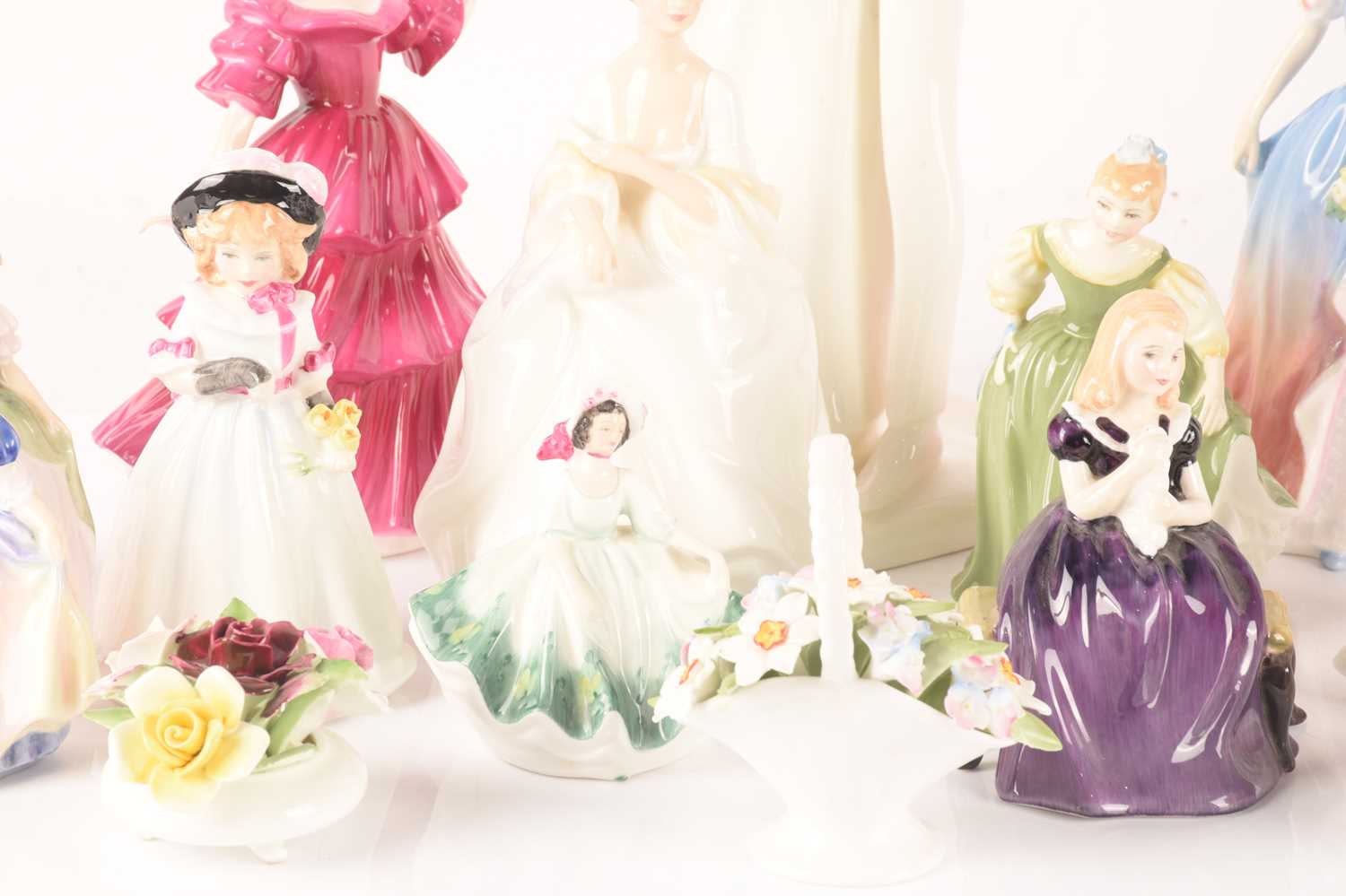 A collection of Royal Doulton 'Pretty Ladies' comprising, Wedding Day, Megan, Pamela, Jennifer, Fair - Image 3 of 30