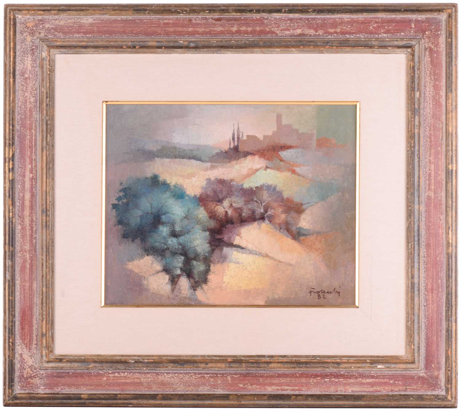 Paolo Frosecchi (1924 - 1991) Italian, Tuscan Landscape, signed and dated '82, oil on canvas, 40 x 5 - Image 2 of 8