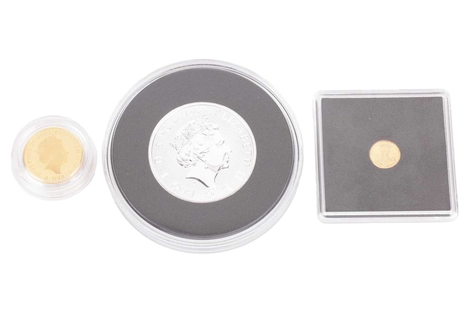 An Elizabeth II Commonwealth 1/4oz proof coin, 2022, an Elizabeth II Black Bull of Clarence 2oz silv - Bild 3 aus 12
