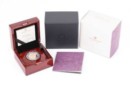 An Elizabeth II proof full sovereign, 2021, encapsulated, cased and boxed with a certificate.