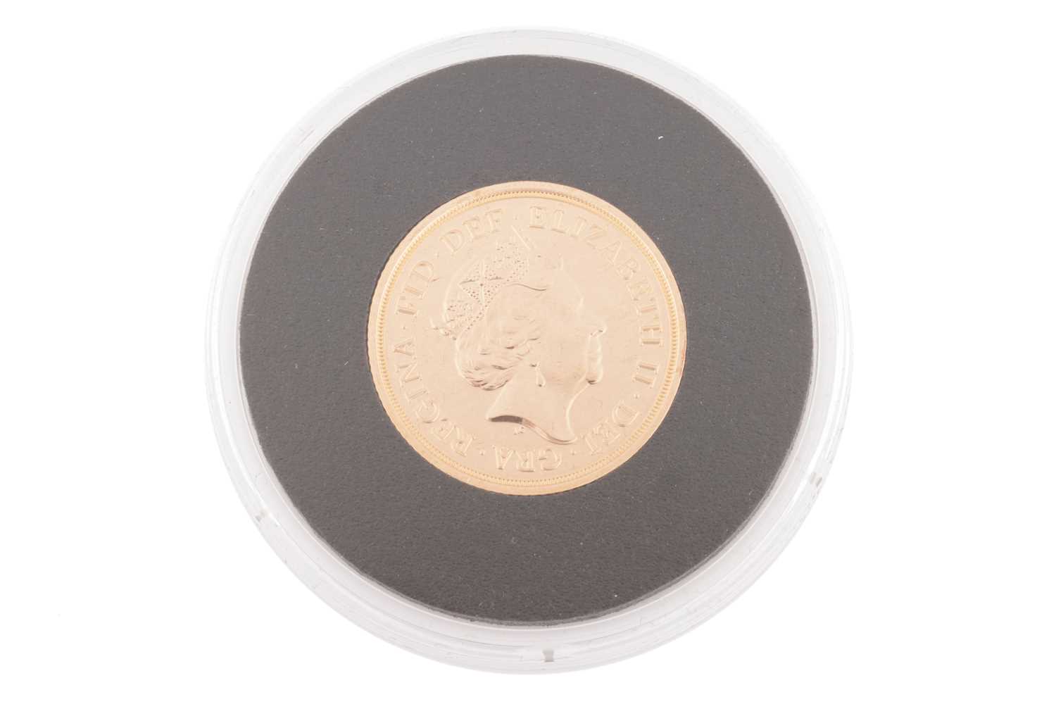 A 2018 Elizabeth II full gold sovereign, cased and uncirculated - Image 2 of 3