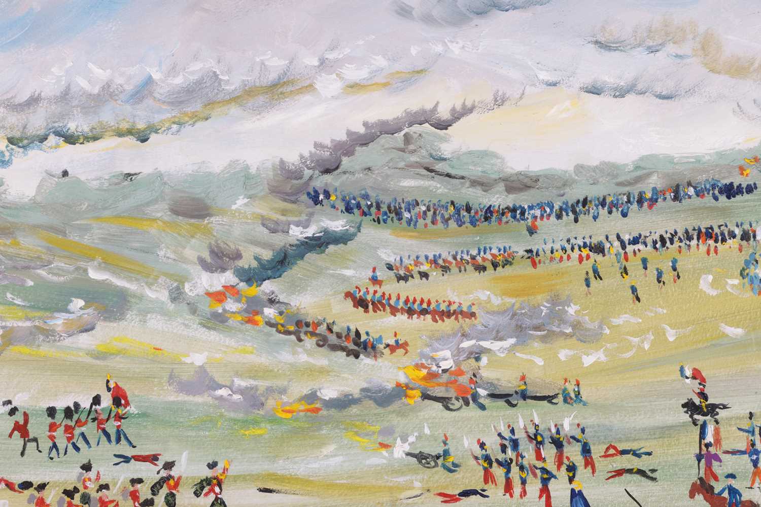 John Paddy Carstairs (1916 - 1970), Napoleonic battle scene with Scottish and French forces, signed  - Image 7 of 16