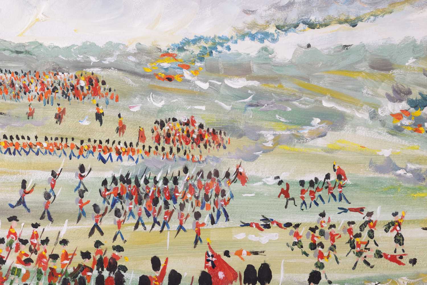 John Paddy Carstairs (1916 - 1970), Napoleonic battle scene with Scottish and French forces, signed  - Image 4 of 16