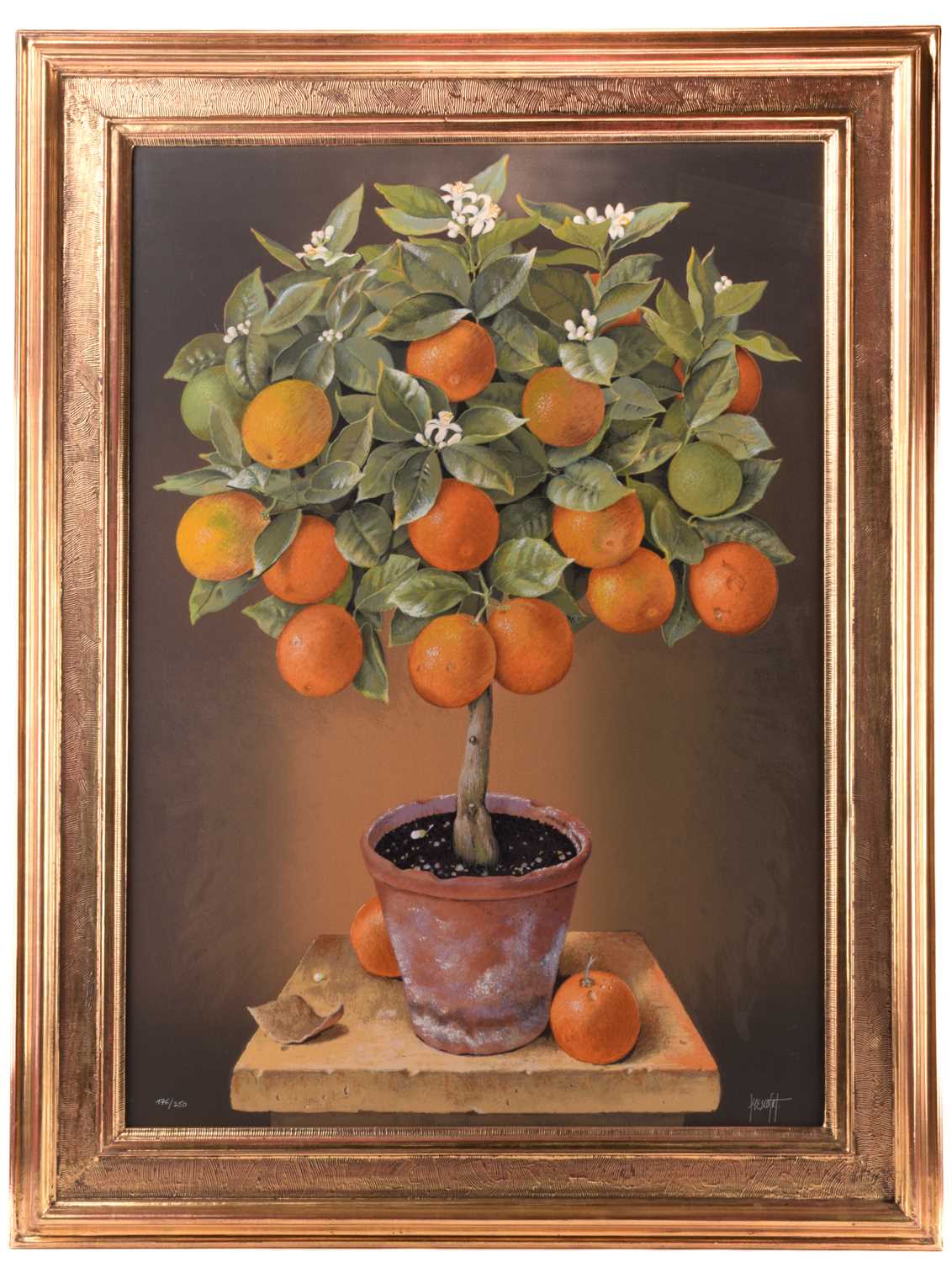 José Escofet (b.1930) Spanish, Lemon and Orange Trees, a pair of limited edition prints, signed and  - Image 10 of 20