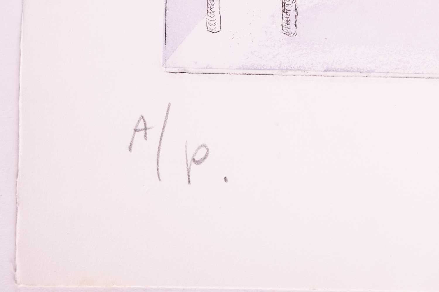 Ricardo Cinalli (Argentine b.1948), 'Blue Box 1' (1993), signed 'R. Cinalli' and dated in pencil, ar - Image 3 of 10