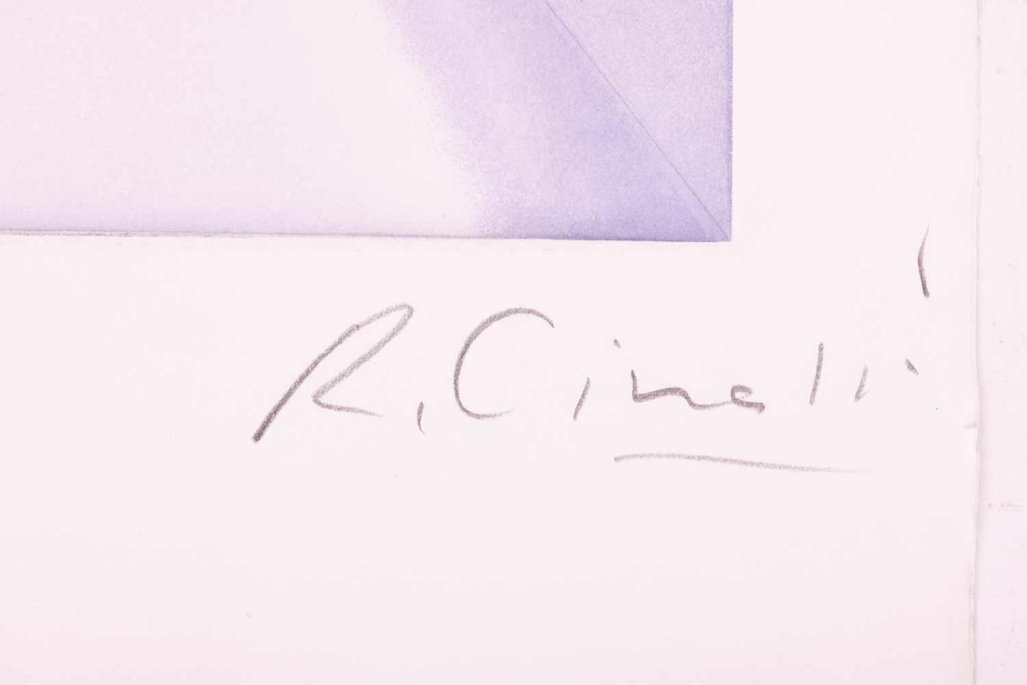 Ricardo Cinalli (Argentine b.1948), 'Blue Box 1' (1993), signed 'R. Cinalli' and dated in pencil, ar - Image 2 of 10