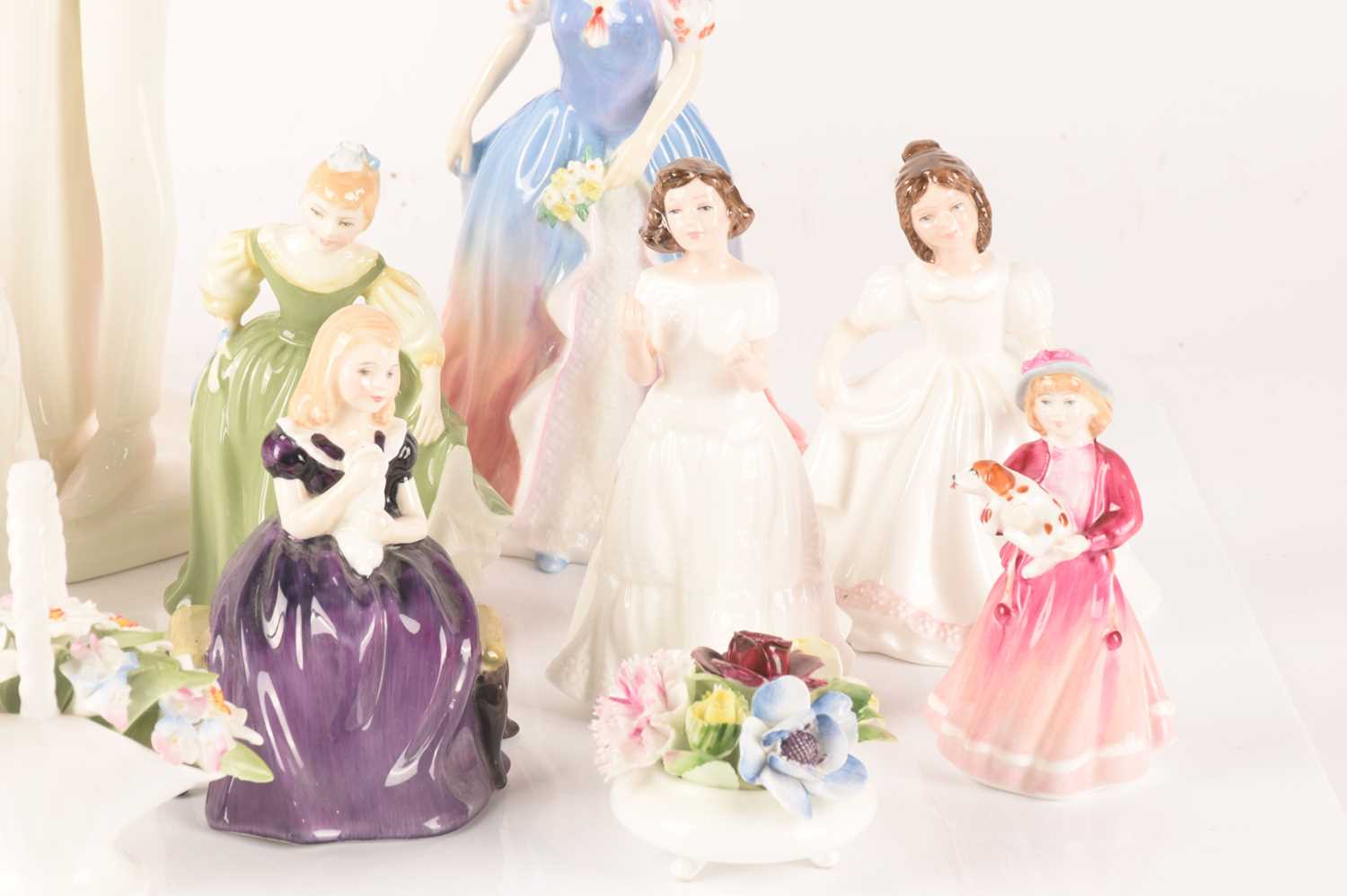 A collection of Royal Doulton 'Pretty Ladies' comprising, Wedding Day, Megan, Pamela, Jennifer, Fair - Image 2 of 37