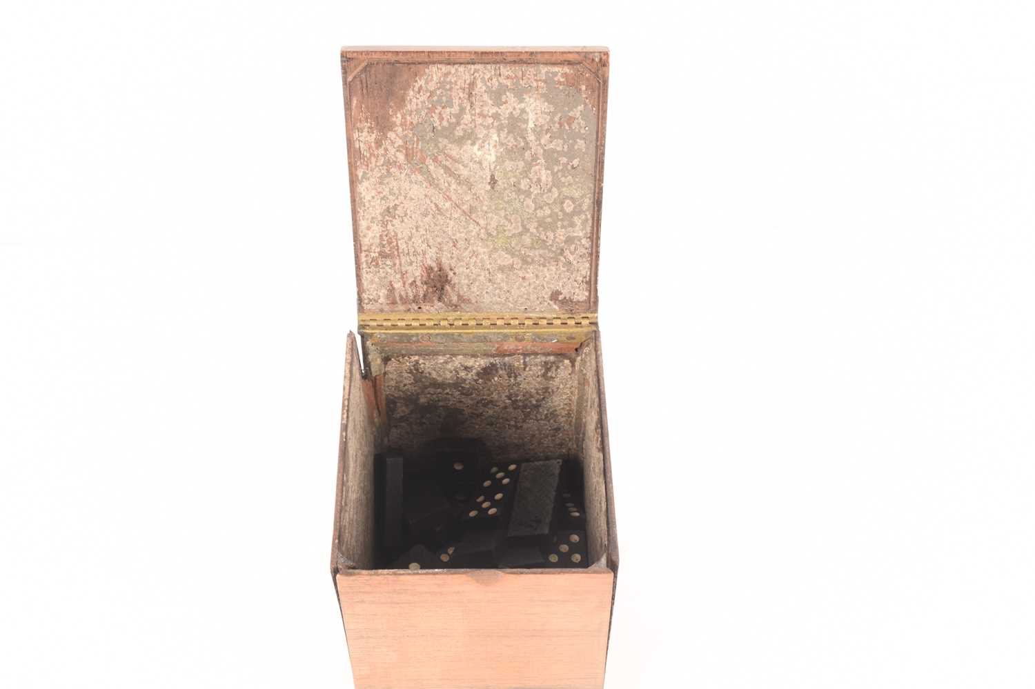 A large collection of wooden boxes comprising a knife box, two tea caddies, a writing box, a box con - Image 26 of 35