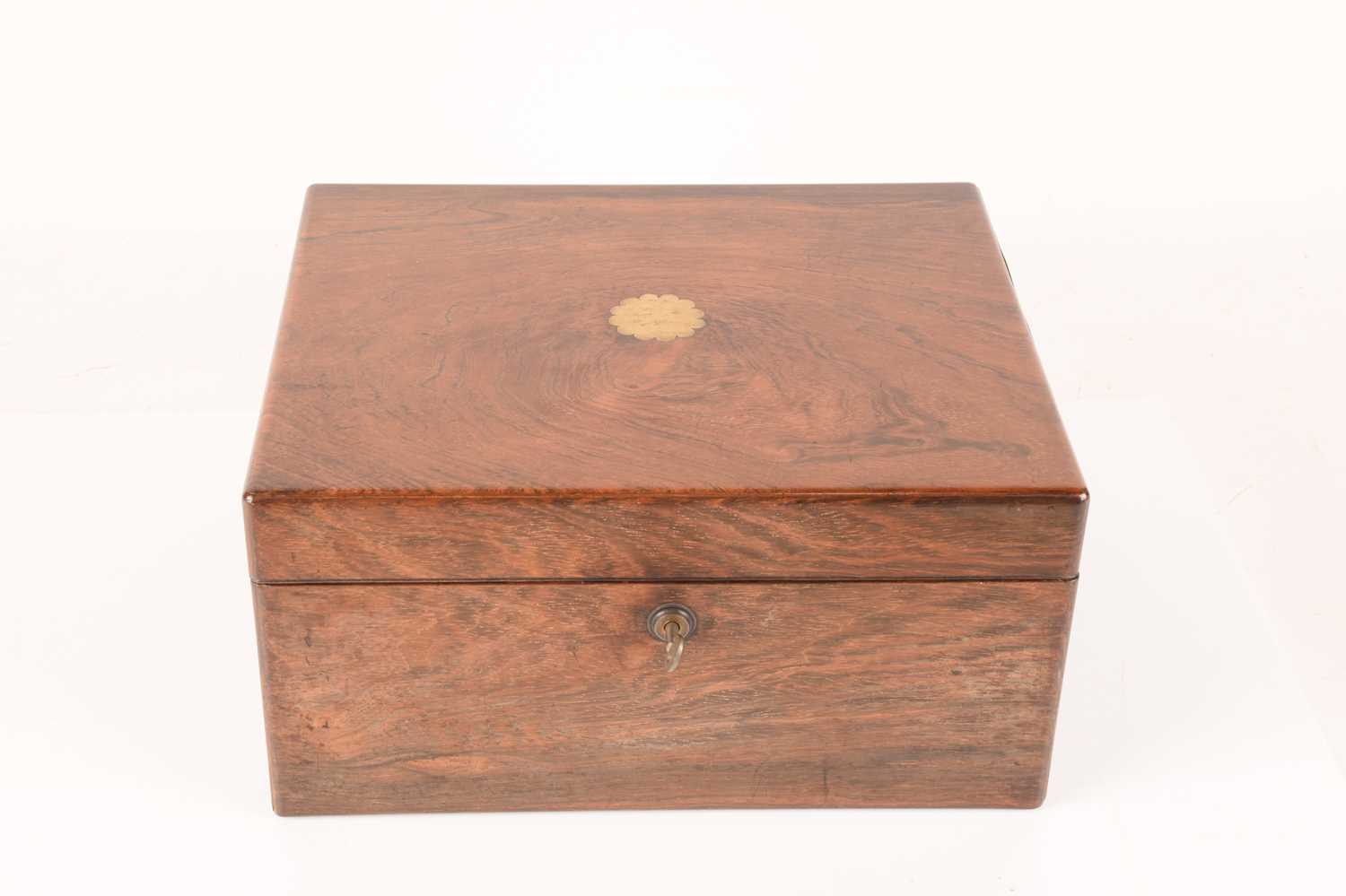 A large collection of wooden boxes comprising a knife box, two tea caddies, a writing box, a box con - Image 34 of 35
