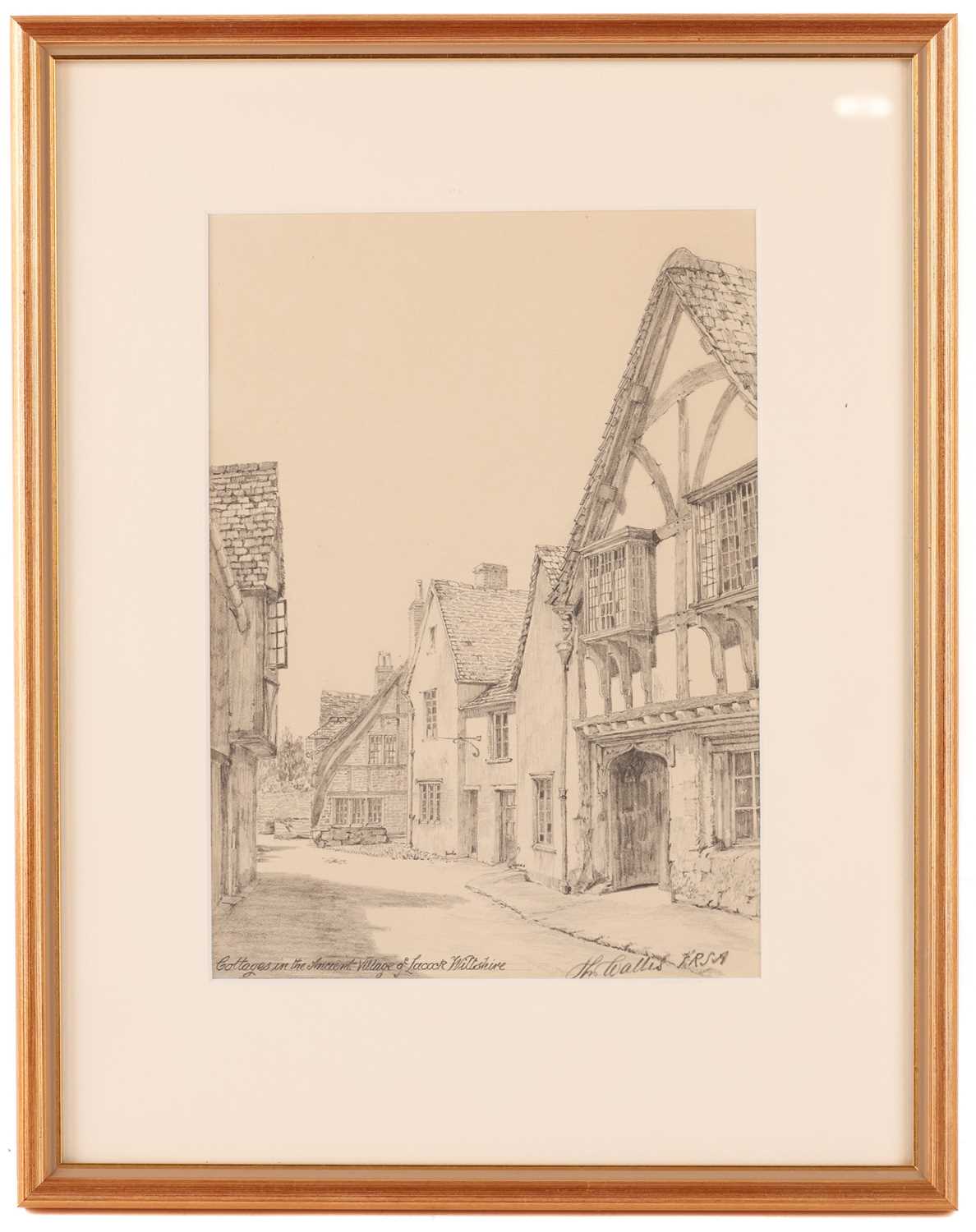 Thomas Wallis FRSA RIBA (1873–1953), a collection of five architectural drawings and one decorative  - Image 3 of 11