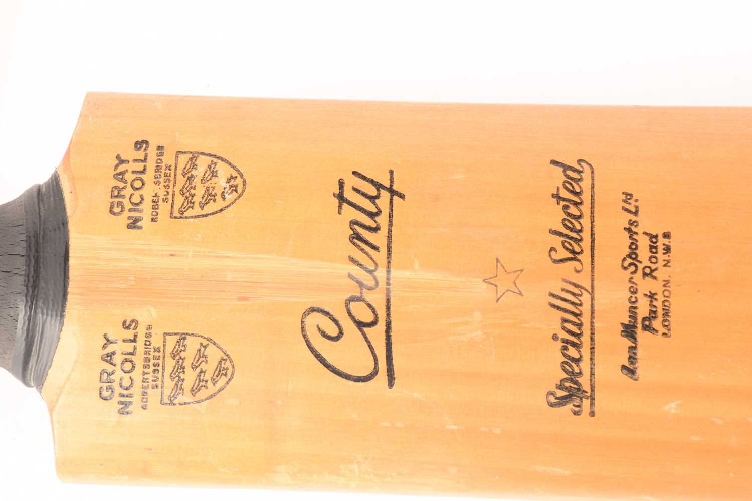 A 1973 multi-signed cricket bat, bearing the signatures of the England, West Indies, New Zealand and - Image 9 of 10