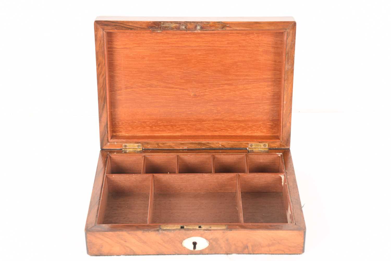 A large collection of wooden boxes comprising a knife box, two tea caddies, a writing box, a box con - Image 32 of 35
