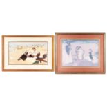 Two prints after Edgar Degas, 'Beach Scene' and 'Women Combing Their Hair', both lithographs, both g