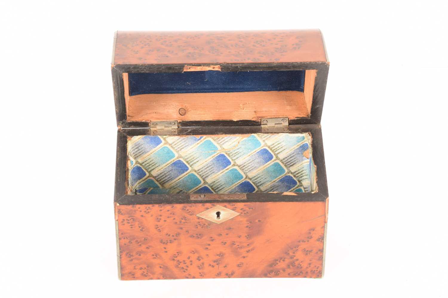 A large collection of wooden boxes comprising a knife box, two tea caddies, a writing box, a box con - Image 24 of 35