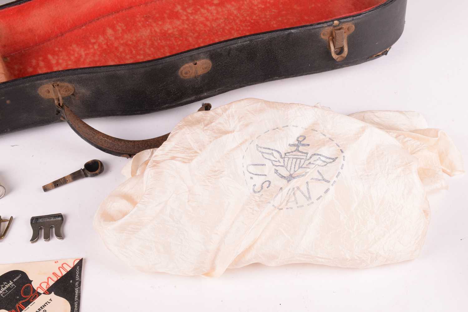 A Violin and bow in accompanying fitted case, violin measuring 59 cm. Ivory certification reference  - Image 12 of 22