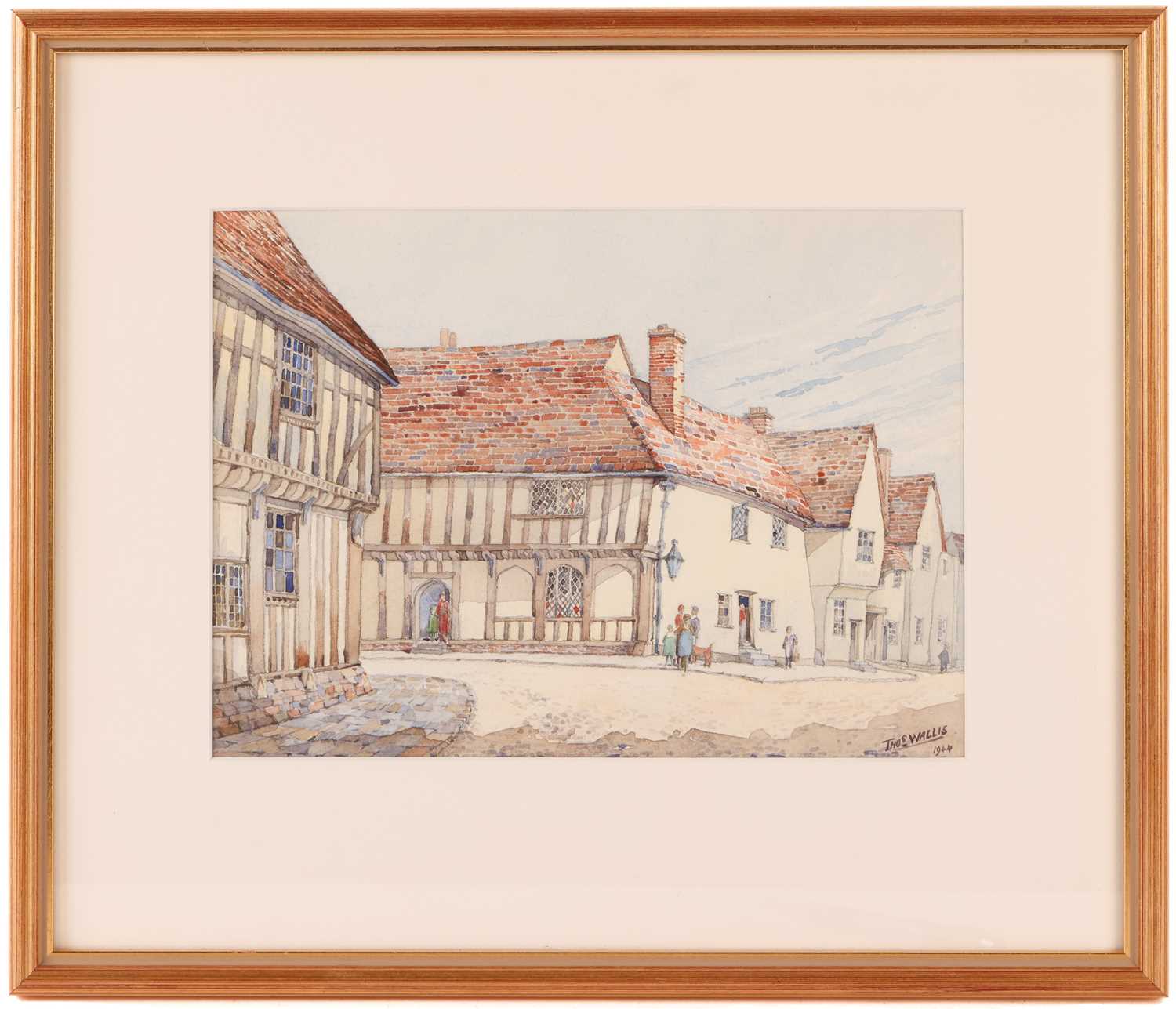 Thomas Wallis FRSA RIBA (1873–1953), a collection of five architectural drawings and one decorative  - Image 6 of 11