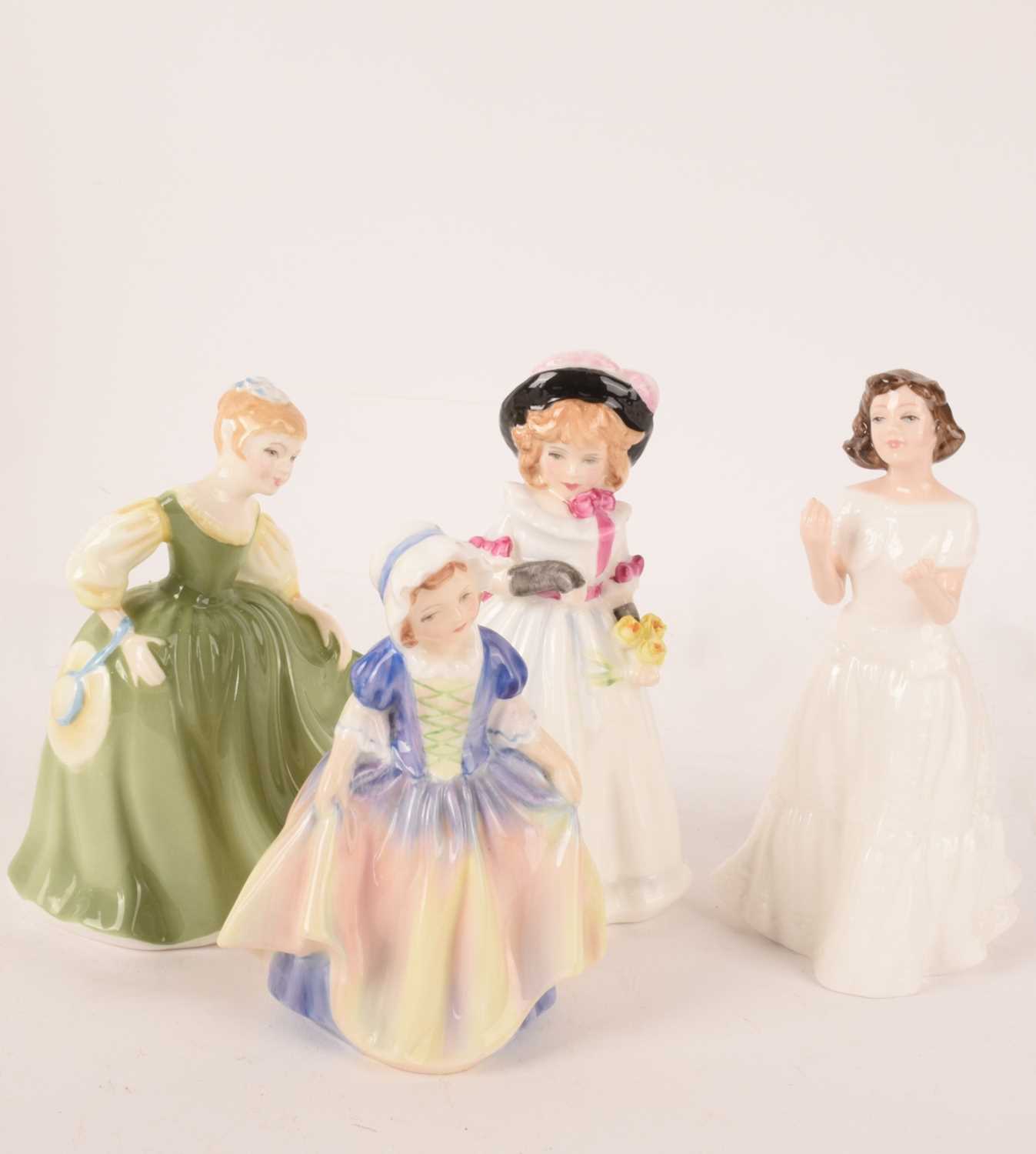 A collection of Royal Doulton 'Pretty Ladies' comprising, Wedding Day, Megan, Pamela, Jennifer, Fair - Image 35 of 37