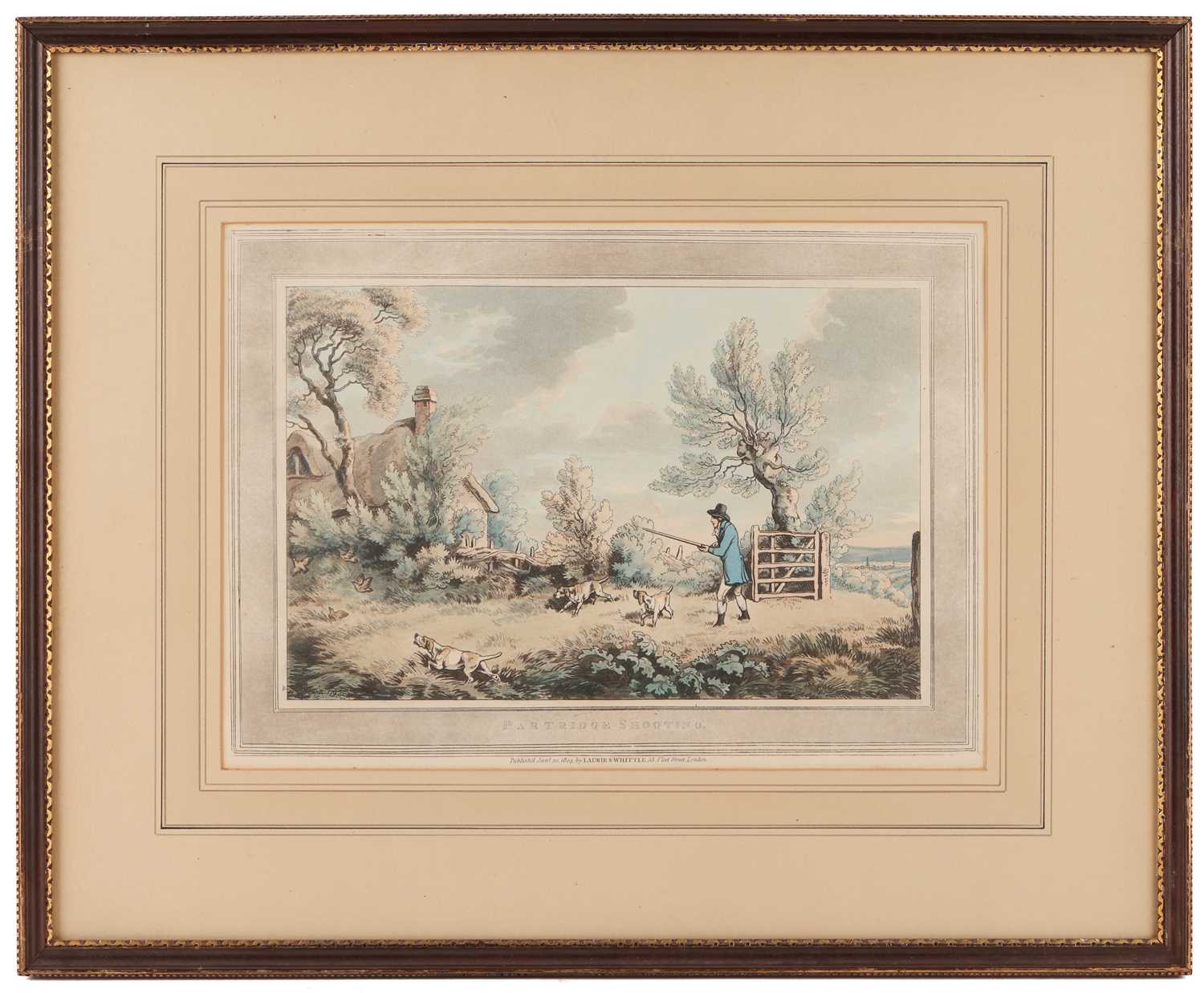 After Samuel Howitt, Set of four shooting prints: 'Woodcock Shooting'; 'Partridge Shooting'; 'Grouse - Image 3 of 9