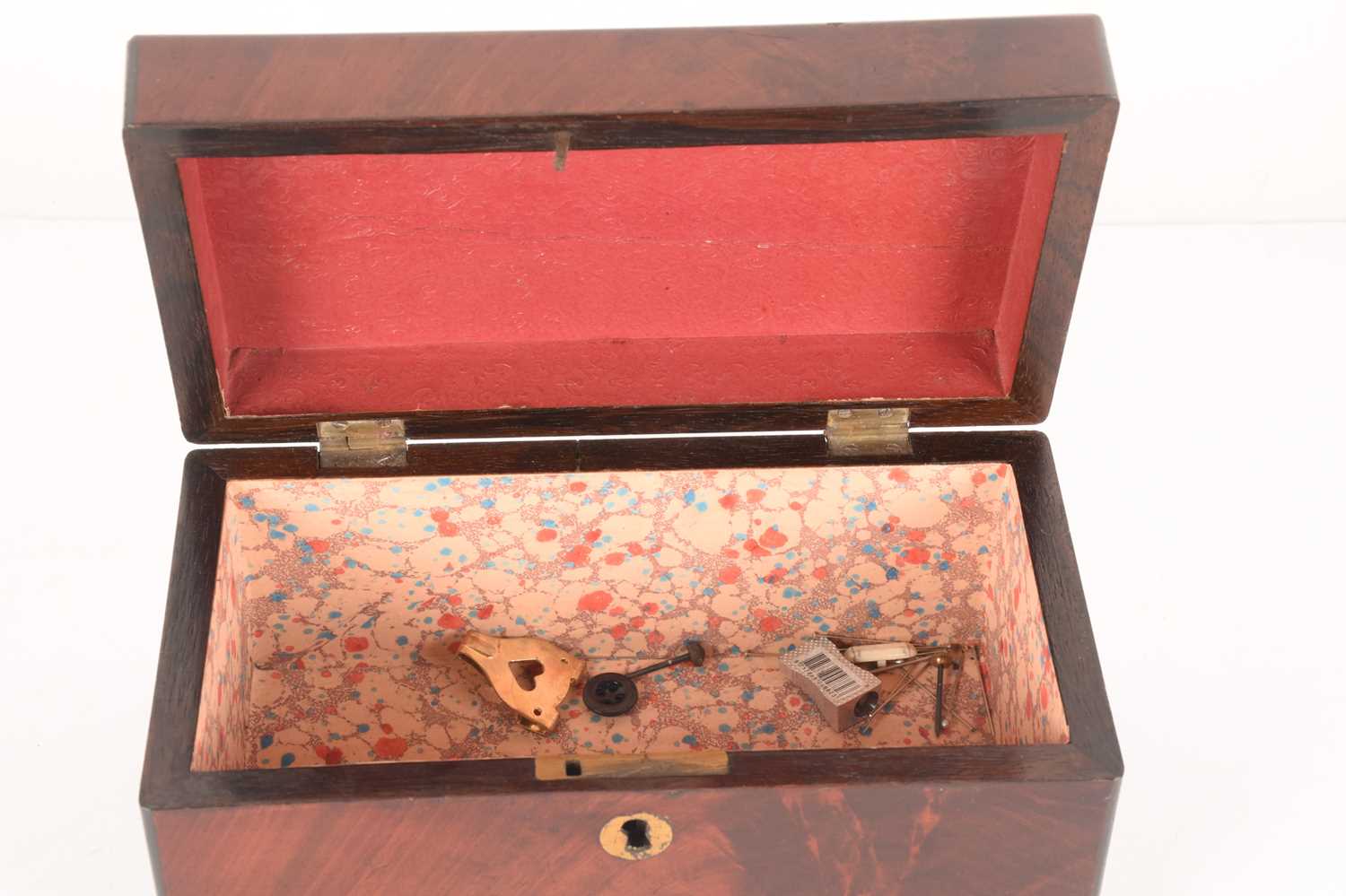 A large collection of wooden boxes comprising a knife box, two tea caddies, a writing box, a box con - Image 8 of 35