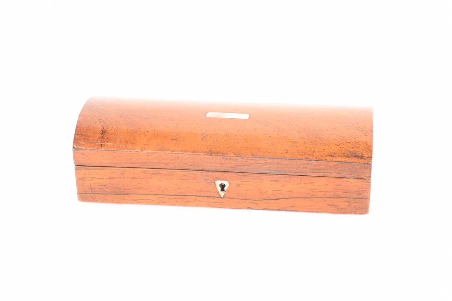 A large collection of wooden boxes comprising a knife box, two tea caddies, a writing box, a box con - Image 15 of 35