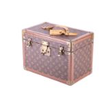 Louis Vuitton - a 'Boîte à Pharmacie' (pharmacy box) vanity case, in brown monogram canvas, brass lo