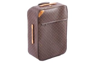 Louis Vuitton - Pégase Valise légère 65 rolling suitcase, in classic brown monogram Damier, coated