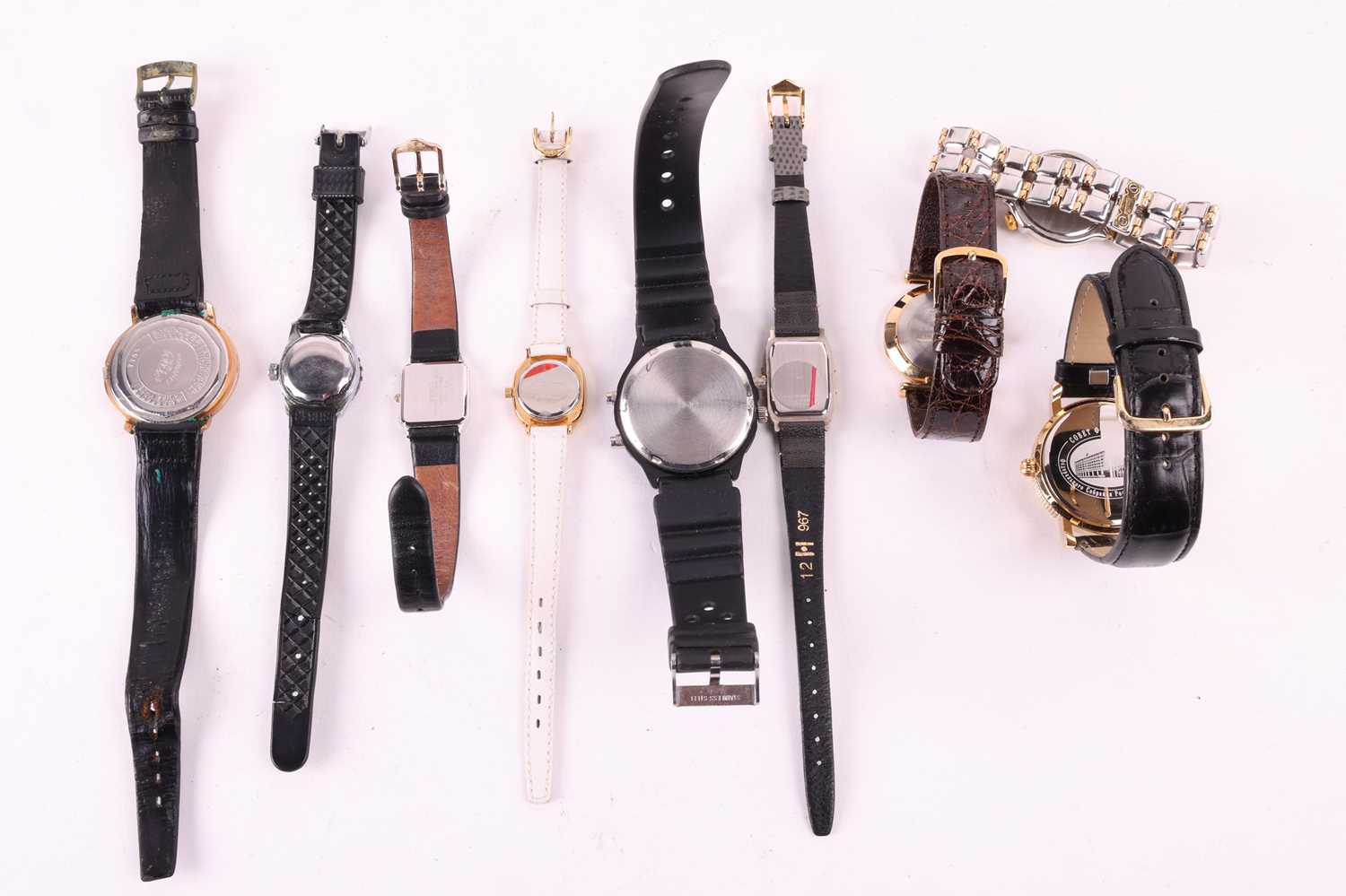 A collection of nine wristwatches, featuring a,Romanel Datostan with a 37mm and hand-wound movement. - Image 2 of 11